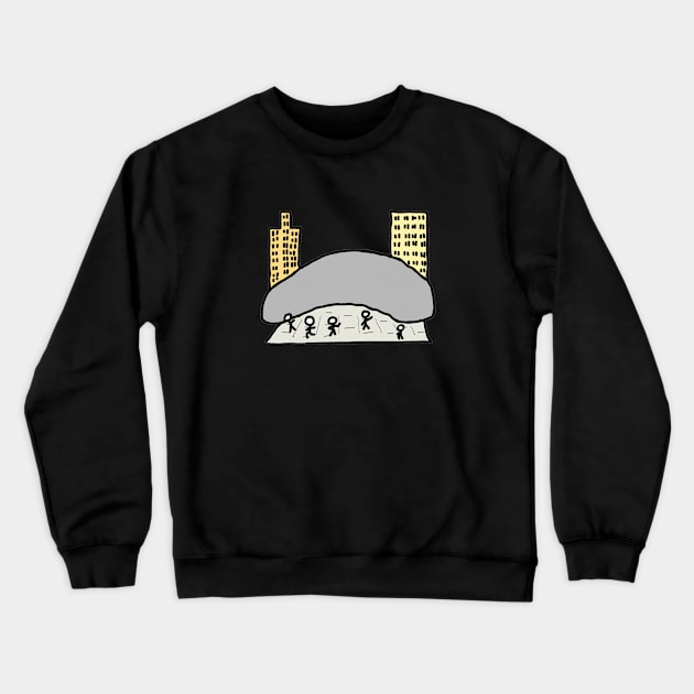 Chicago Bean Crewneck Sweatshirt by Mark Ewbie